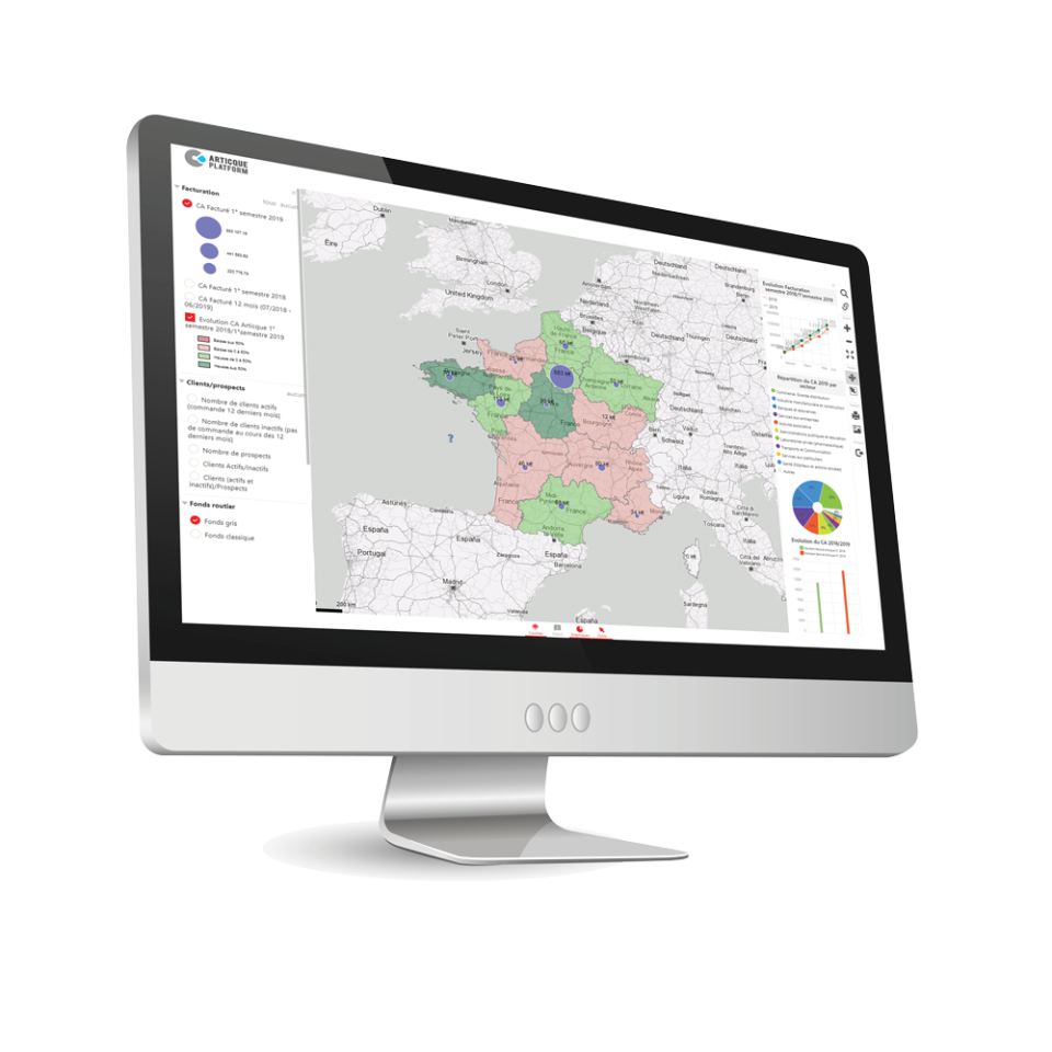 screenshot of Articque Platform